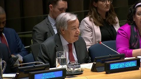 "We are in an unfolding climate emergency" - UN Chief