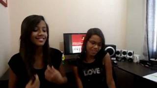 Amanda e Larissa Cantando Fernanda Brum  Amo Senhor