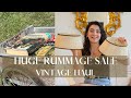 Huge rummage sale  vintage haul  come shop with me