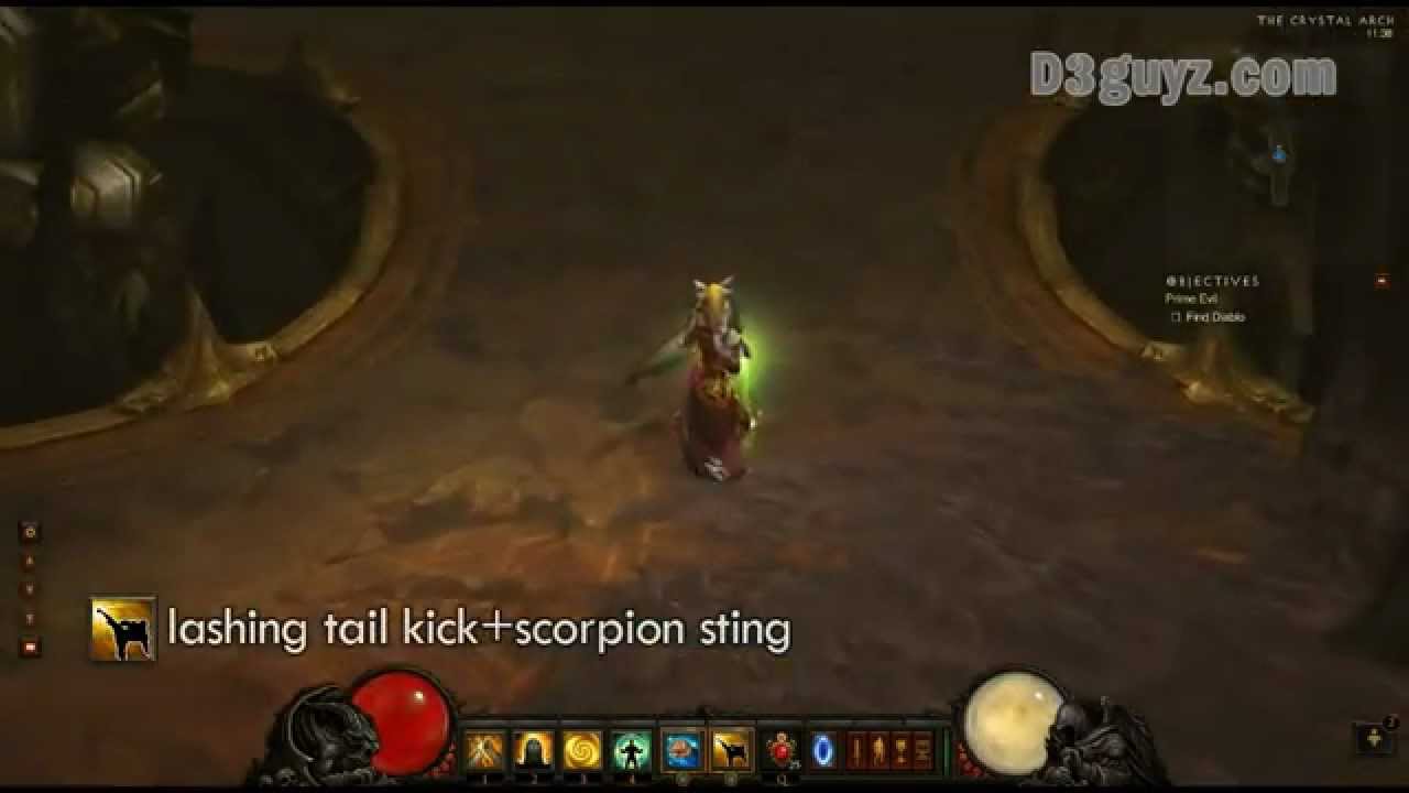 93 Diablo3 Monk skill lashing tail kick scorpion sting