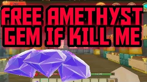 Whoever Kill Me Get Amethyst Gem | Skyblock | ( Blockman Go )