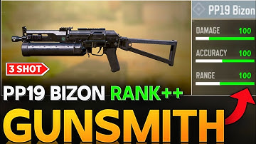 BEST PP19 BIZON 3 SHOT GUNSMITH IN CALL OF DUTY MOBILE | PP19 3 BUFF RANK BUILD COD MOBILE |