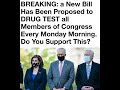 Congress dodges drug tests while Americans must take them. End the hypocrisy—random tests for all!