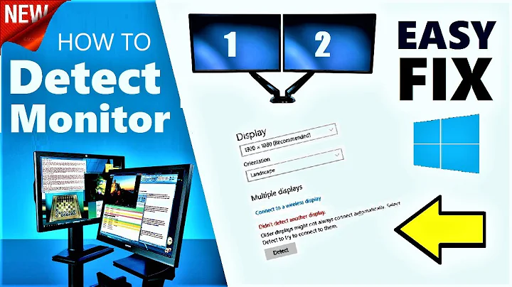 Second Monitor Not Detected ? Identify Your Secondary Display in Windows 10 / 8 / 8.1 / 7