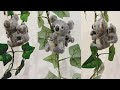 羊毛フェルト】くっつくコアラの親子♪ - YouTube