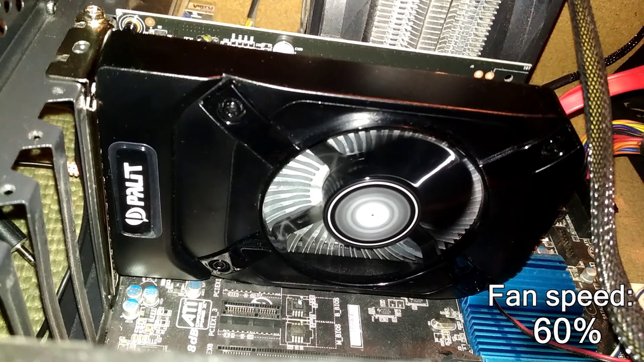 Palit GeForce®GTX 1050 Ti StormX - fan noise levels