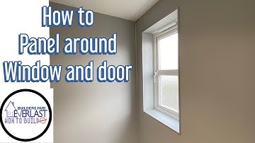 How to bathroom panel around windows and door frame