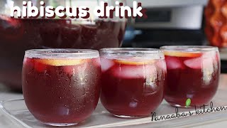 Healthy refreshing hibiscus drink