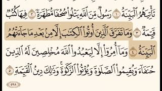 سورة البينة بصوت الشيخ إبراهيم الاخضر.