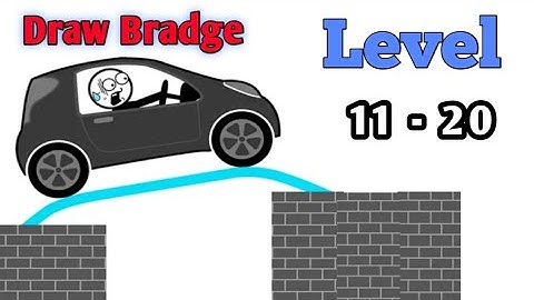 Draw bradge: Brain Puzzle Game Level 11 till 20 walkthrough gameplay solution