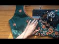 Embroidery Neck Blouse Cutting and stitching Heavy work Blouse kaise silte hai/ Lehenga ka Blouse