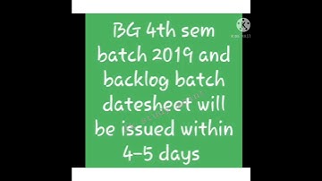 kashmir university 4th semester datesheet update