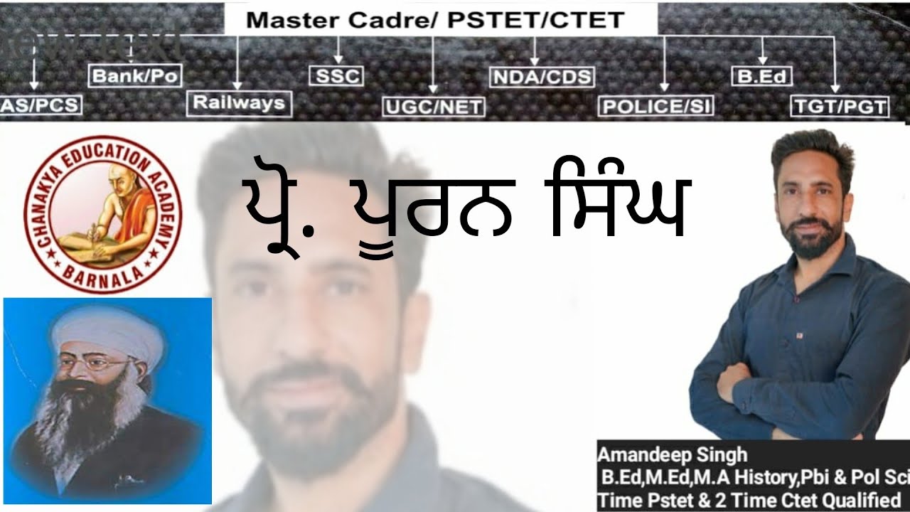 ਪੂਰਨ ਸਿੰਘ (Puran Singh) For Master Cadre, UGC-NET PUNJABI
