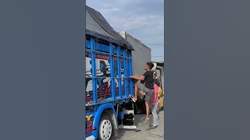 Muat mobil pun jadi yang penting jadi uang⁉️Wahyu abadi😱 #truckmbois #trucklintas #wahyuabadi