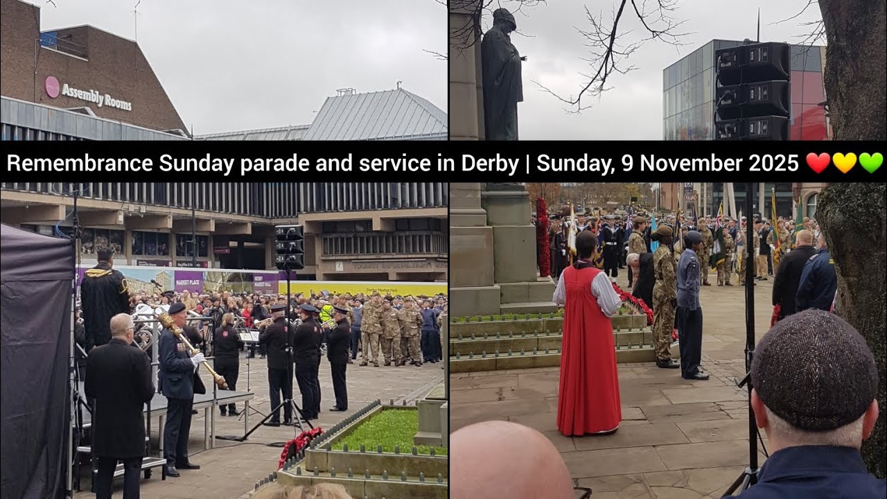 Remembrance Sunday parade and service in Derby | Sunday, 9 November ...