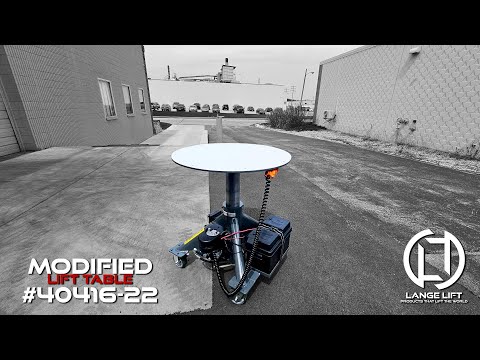 Battery Powered Ultra High Molecular Weight Polyethylene Covered Lift Table for Aerospace