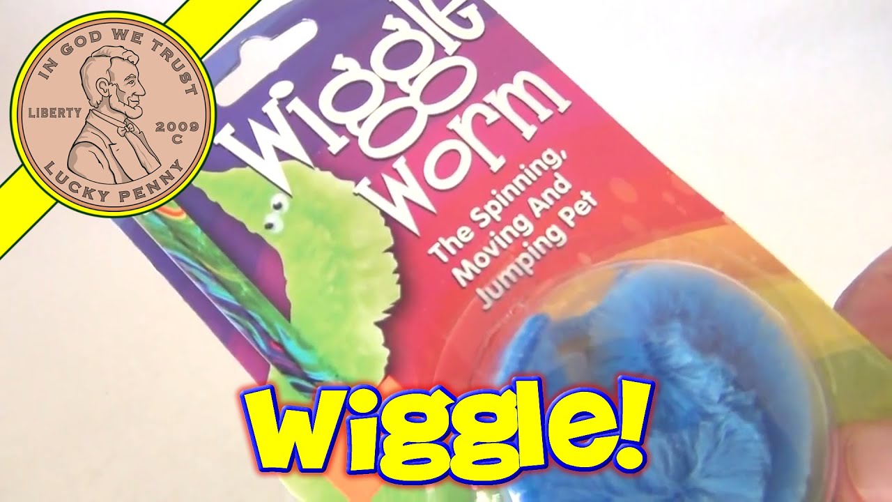 Blue Novelty Wiggle Worm Toy - The Spinning, Moving And Jumping