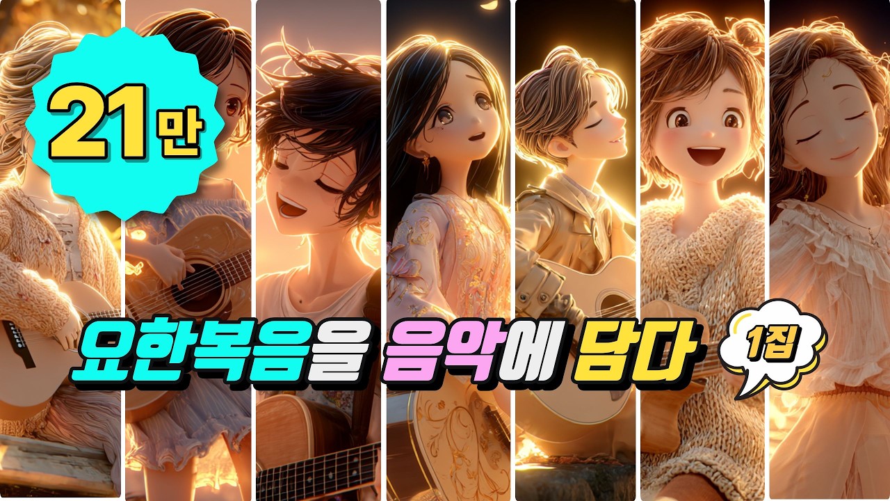 [요한복음1집] 1장~7장 요한복음을 음악에 담다 ✨ 생명의 빛과 영원한 생수 | 찬양 모음집 CCM 워십