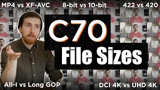C70 Settings to NEVER Use | All Recording Options & File Sizes