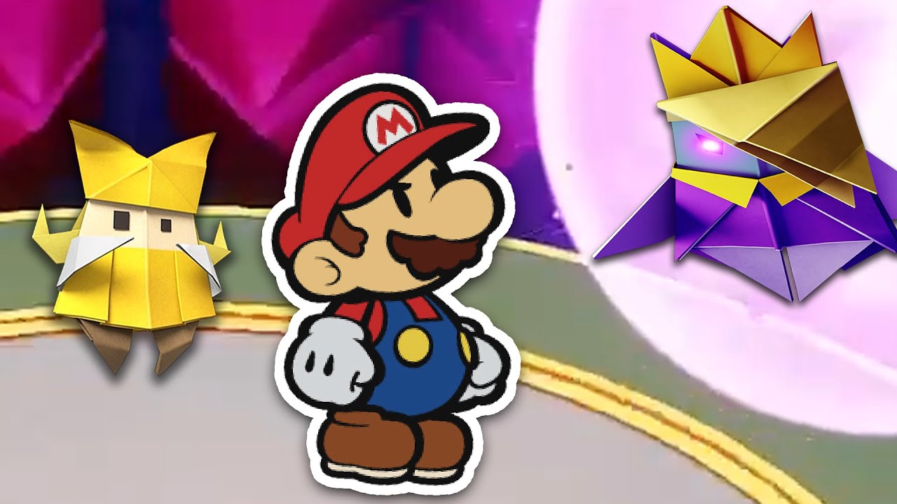Paper Mario Origami King BUT We Beat The Game! (King Olly Boss Fight ...