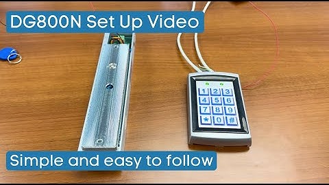 DG800N Keypad - Step by Step Programming Video