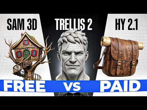 How Good Is Free Open Source 3D AI Generators? Trellis.2 , Hunyuan 2.1, UltraShape 1.0