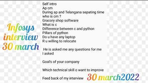 Infosys Result Latest News Infosys 30 March 2022 Interview Experience for job Role system Engineer