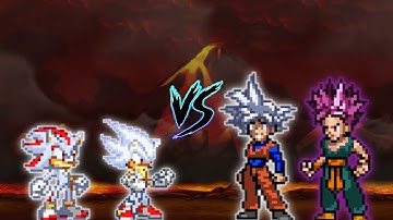Sonic Chaos RN V2 OP (all form) & Shadow OP (all form) VS Goten MUI OP & Trunks UE OP in Mugen