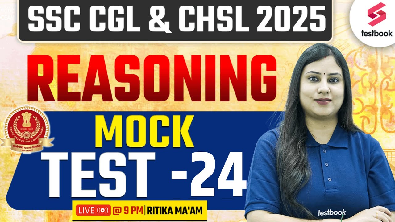 SSC CGL CHSL Reasoning Mock test 2025 by Ritika Ma'am #24 - YouTube