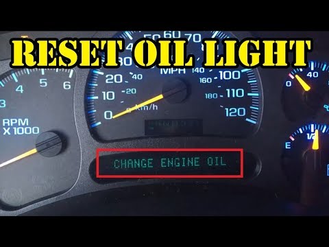 Quick Tip - How to Reset Chevy/GMC Change Oil Light