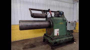 30,000 LB 15 TON X 60" FORTE MOTORIZED COIL REEL UNCOILER: STOCK 15966