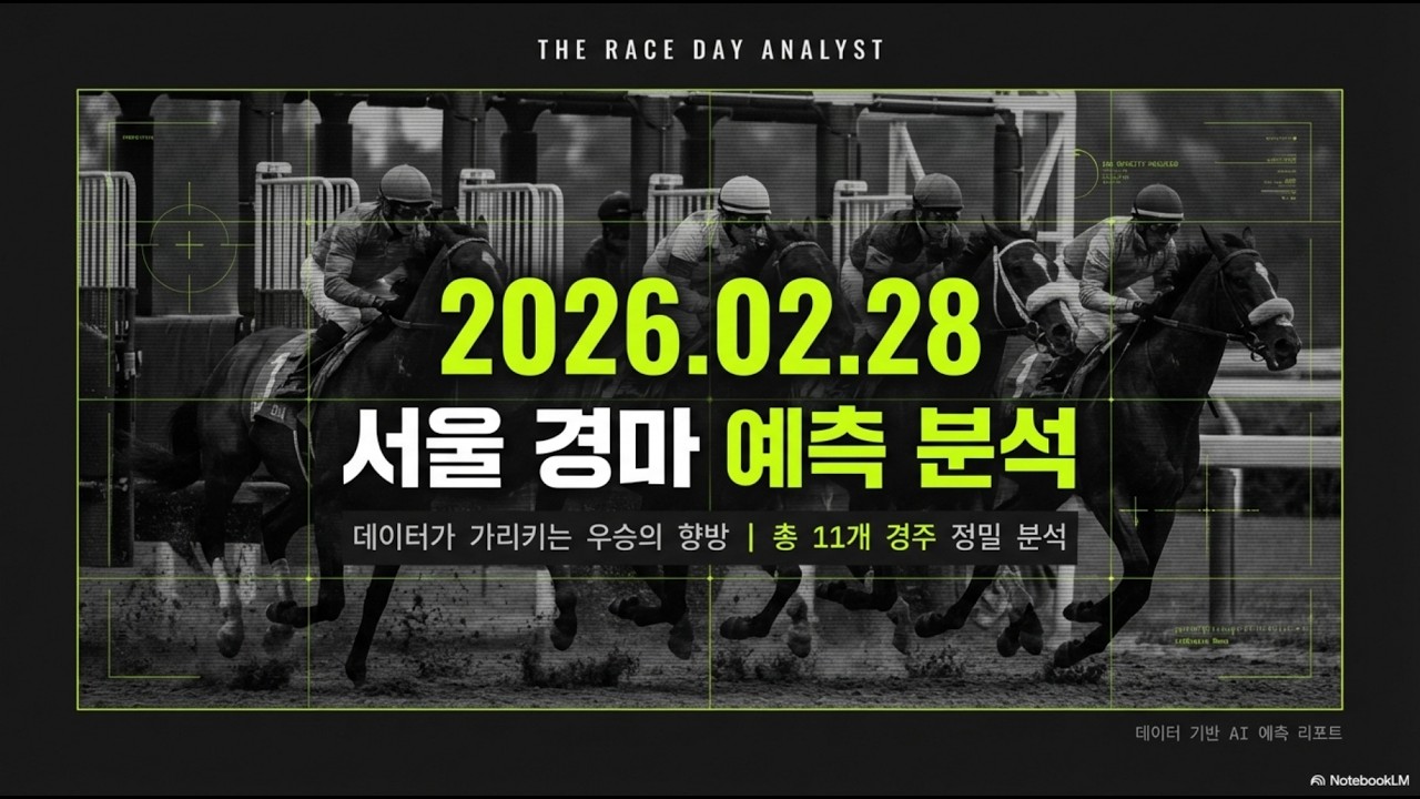 2월28일 경마예상❇️렛츠런파크서울🔥토요경마예측📊족집게데이터