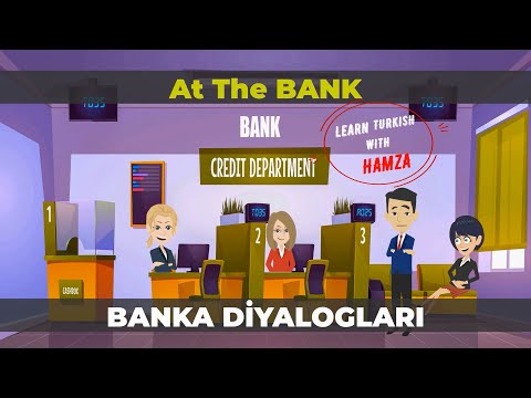 Banka Diyalogları - At the Bank  | Turkish Lesson | Kolay Türkçe Dersler - Türkçe Öğreniyorum