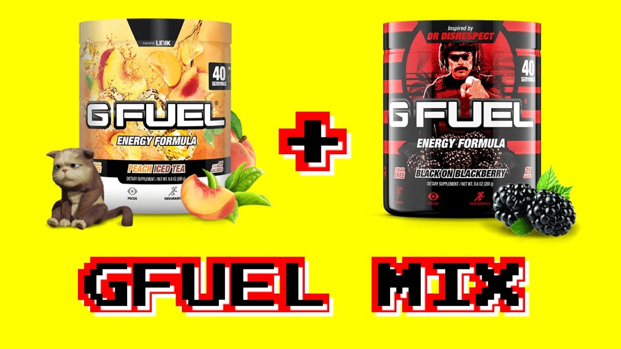 GFUEL PEACH ICED TEA + BLACK ON BLACKBERRY MIX (REVIEW + TASTE TEST)