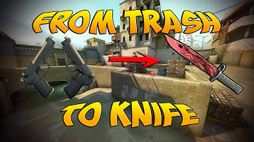 CS:GO Trading: From (0.03$) Trash To Knife (+100$)  Episode 1