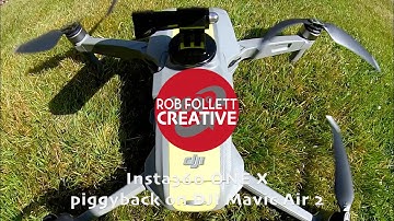 Insta360 ONE X2 - Piggyback flight test on DJI Mavic Air 2 (non 360 view)