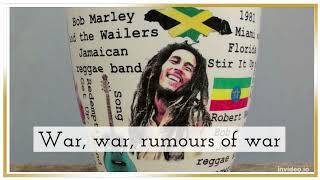 BOB MARLEY WAR LYRICS