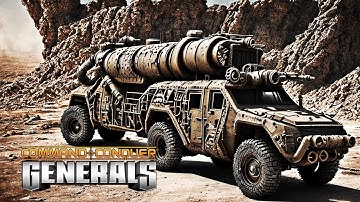 USA Tomahawk vs GLA Scud Launcher (MOD SHOCKWAVE REMASTERED) C&C Generals Zero Hour