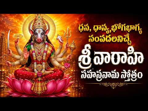 ఈ స్తోత్రం వింటేకోరికలు నెరవేరుతాయి | Varahi Sahasranamam Telugu | Aashadam Varahi Navaratri Special