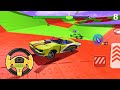 👽 Impossible Crazy Cars Mega Ramp Car Stunts Racing Master Simulator Games Android Gameplay P104