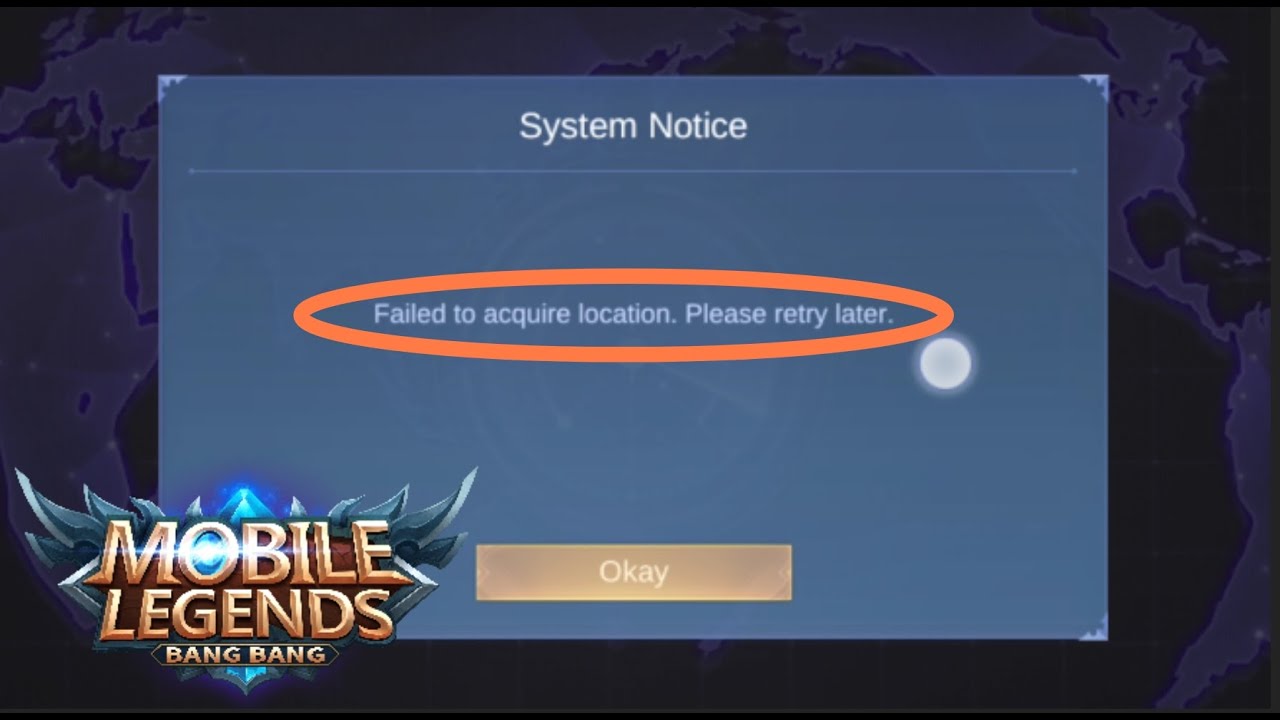Fix Failed to acquire location error on mobile legend - YouTube
