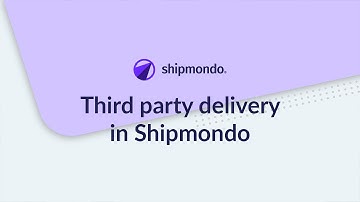 Third party delivery in Shipmondo