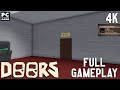 Roblox doors the roomsall the way to 1000 door  full run full gameplay 4k pc game no commentary