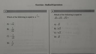 [SAT Prep] Radical expressions and equations practice problems