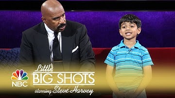 Little Big Shots - Steve Harvey | Spelling Bee Kid Returns | Akash Spells Words from the Hood