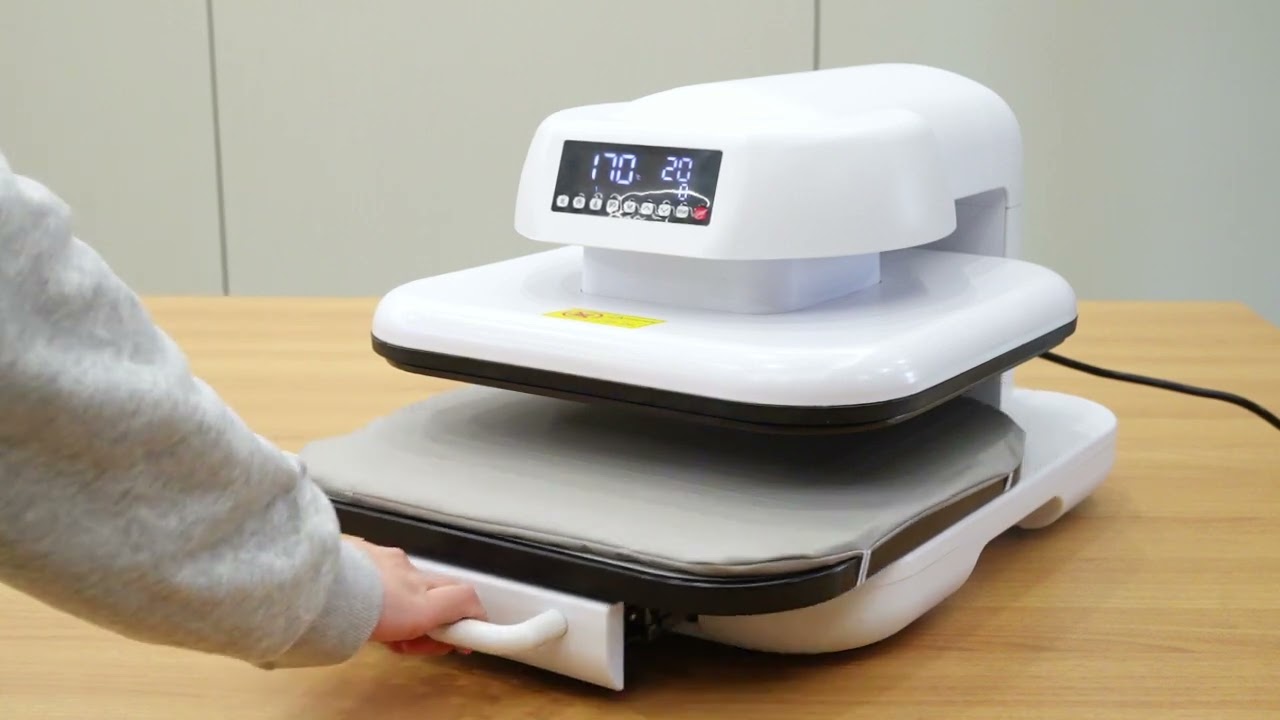 38*38cm Electric heat transfer machine with adjustable pressure.