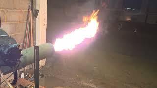 Sid Harveys Home Pedestal Burner in action. 