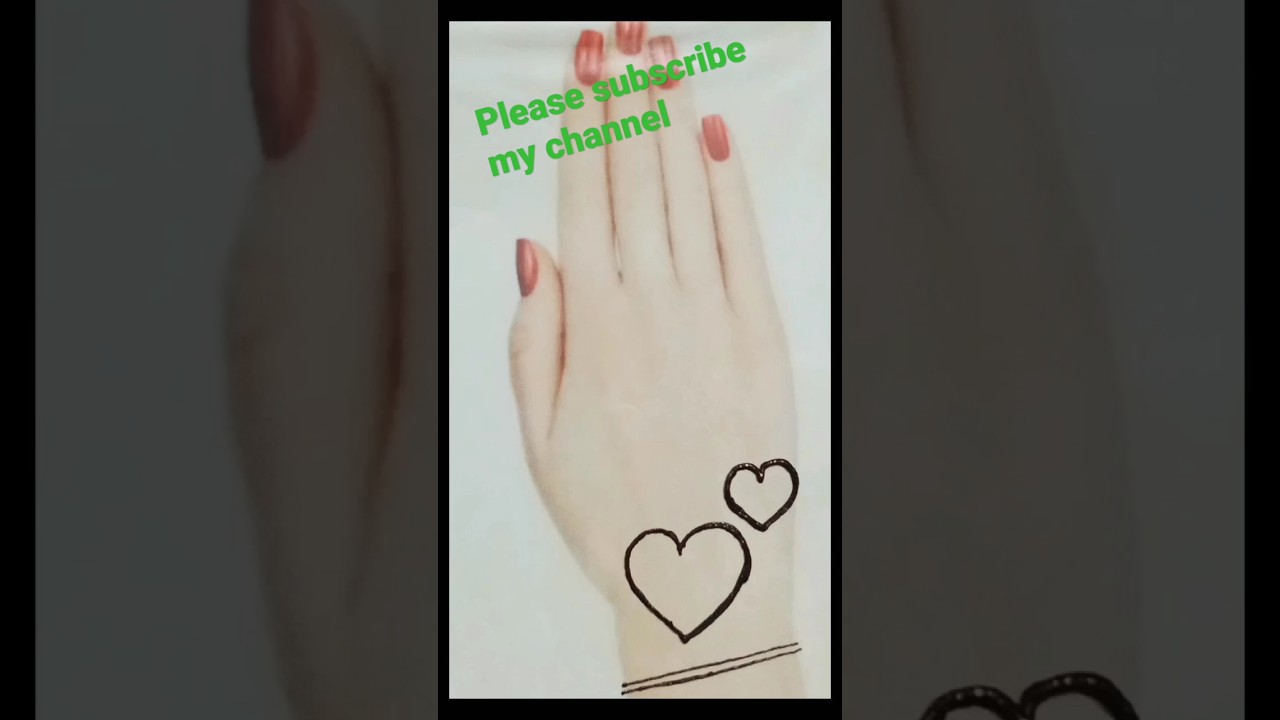 hearts Arebik Mehndi disign ।।