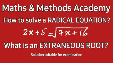 How to solve a Radical Equation? | How to solve Polynomials? | Step by Step Algebra Tutorial