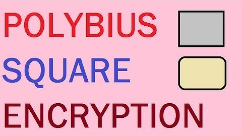 Polybius Square Encryption explained step by step !!!